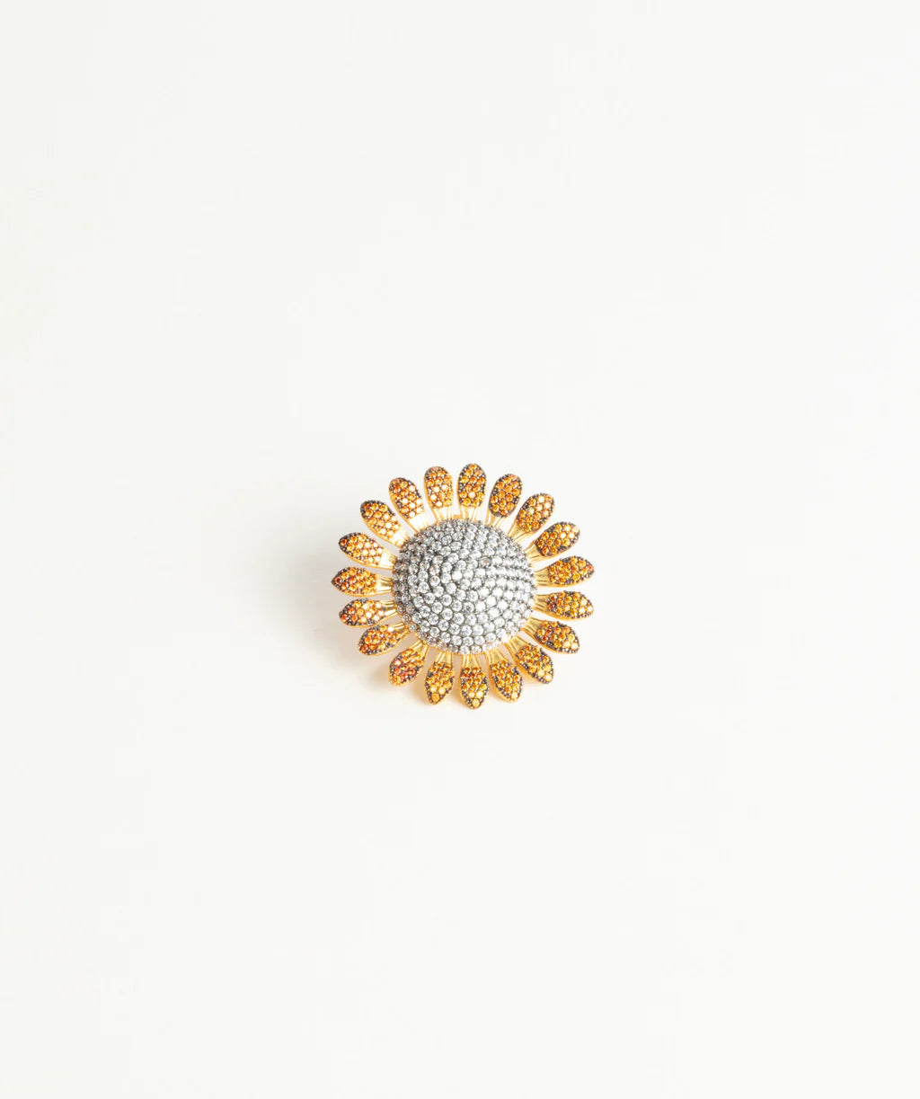 Sunflower Brooch