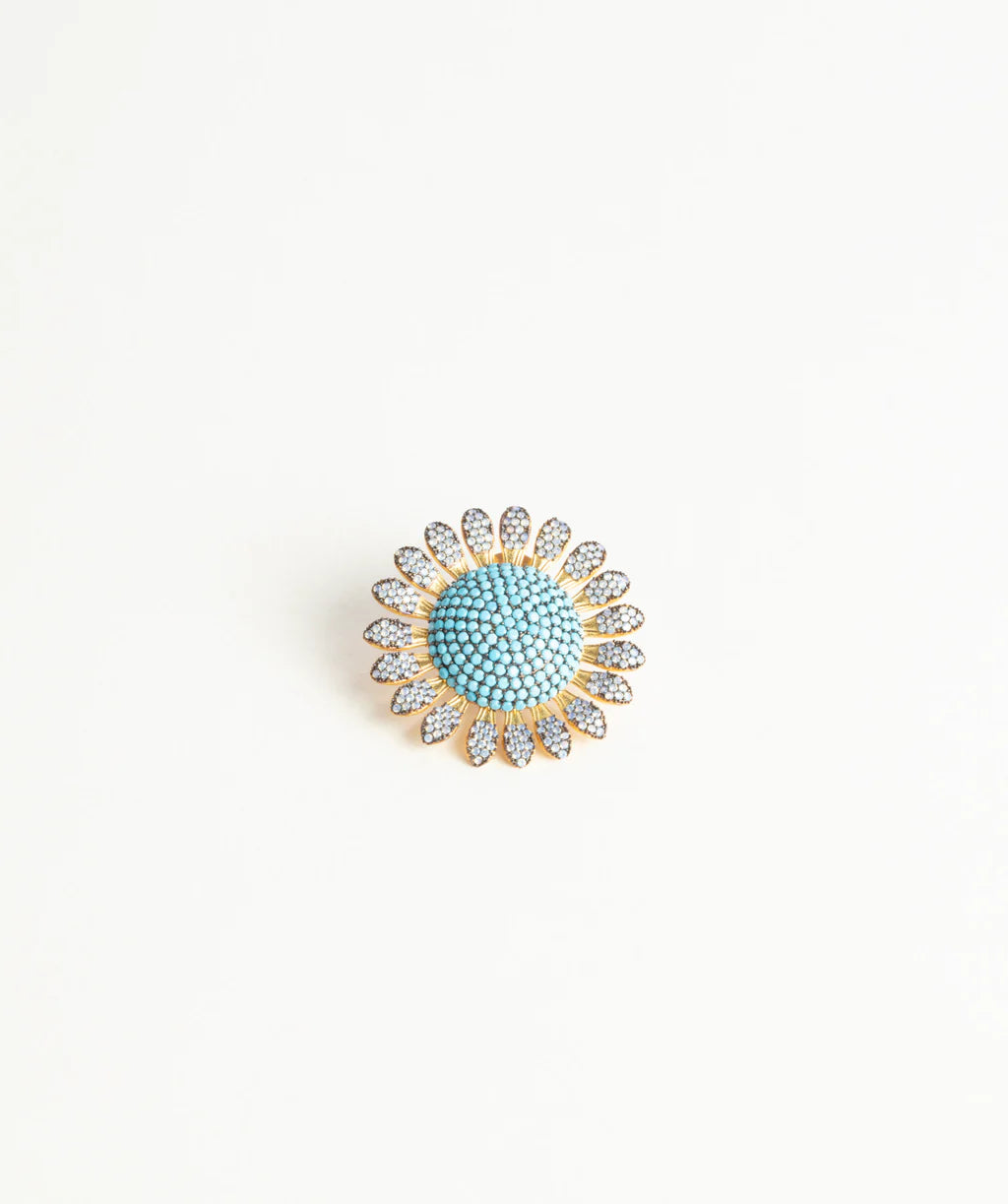 Sunflower Brooch